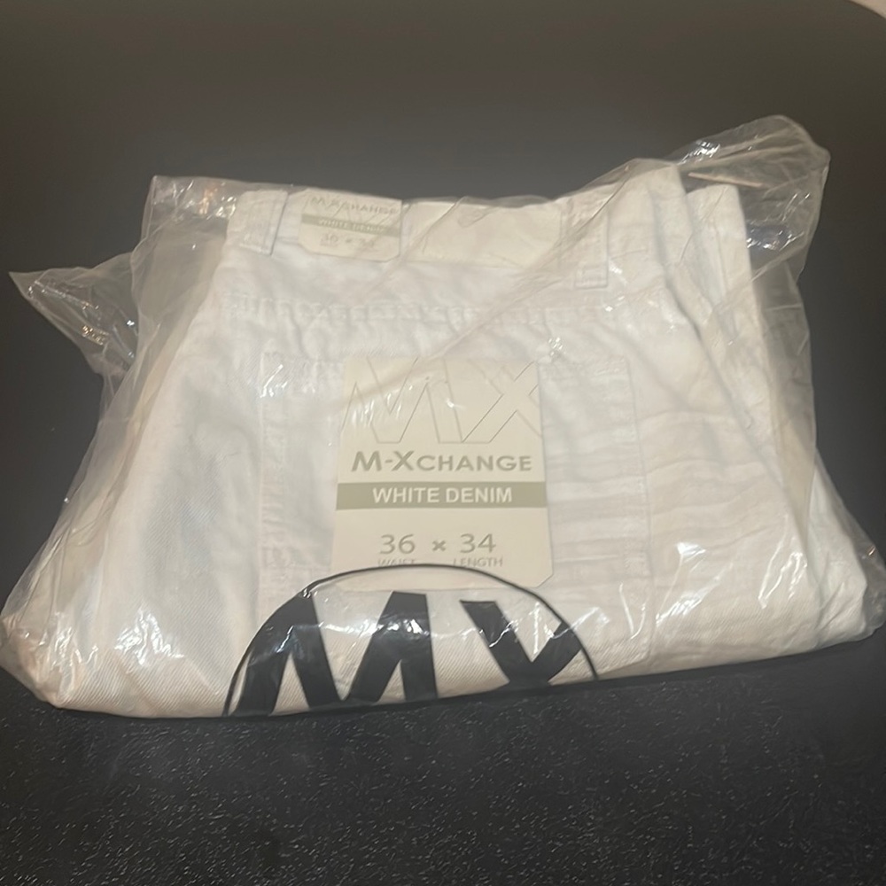 White Denim Jeans Size 36/34